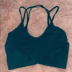 Free People Teal Strappy Women's sports bra